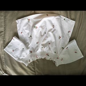 Off the shoulder crop top